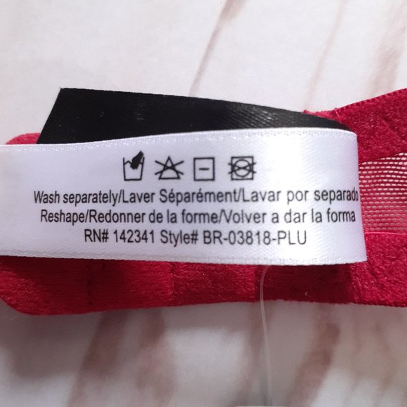 NWT Adore Me Abela Push Up Bra in Red Size 36B - Picture 13 of 14